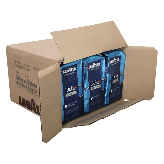 Lavazza Dek Filtro Decaf Coffee Medium Roast 17.64 oz. 12/Carton LPC02957