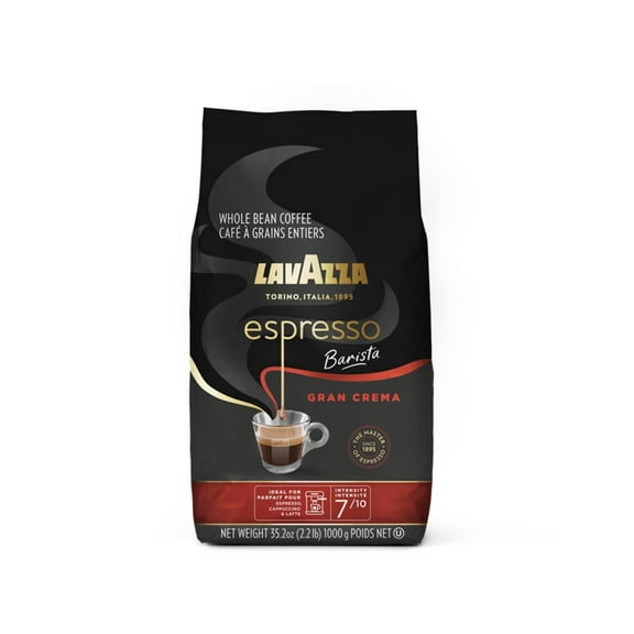 Lavazza Espresso Barista Gran Crema Whole Bean Coffee Blend, Medium Espresso Roast, Oz Bag (Packaging May Vary) - 2.2 LB, 35.2 Ounce