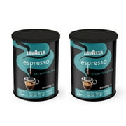 Lavazza Espresso Decaffeinato Ground Coffee Blend, Decaffeinated Medium Roast, 8-Oz Cans (Pack of 2) Authentic Italian, Blended And Roasted in Italy, Non GMO, A Full Bodied with Sweet & Fruity Flavor