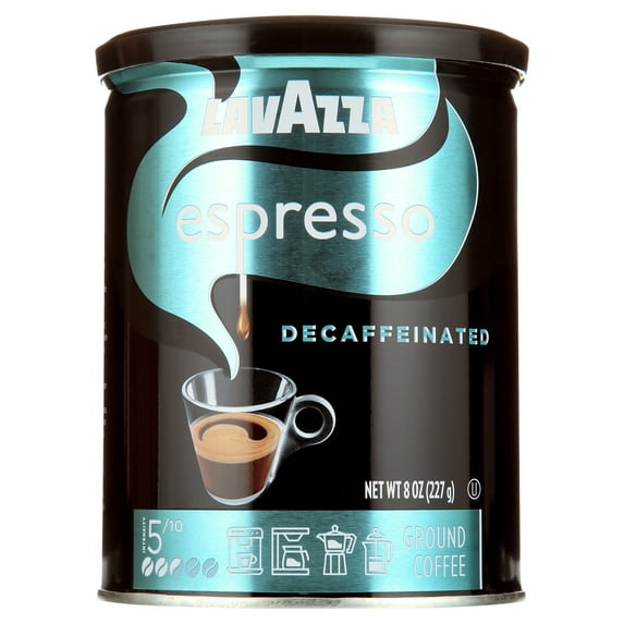 Lavazza Espresso Decaffeinato Medium Roast Ground Coffee, 8oz