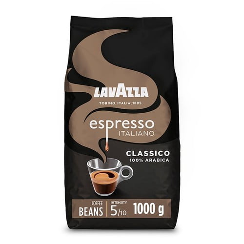 Lavazza Espresso Italiano Classico Coffee Beans 1kg, British Import (Pack of 2)