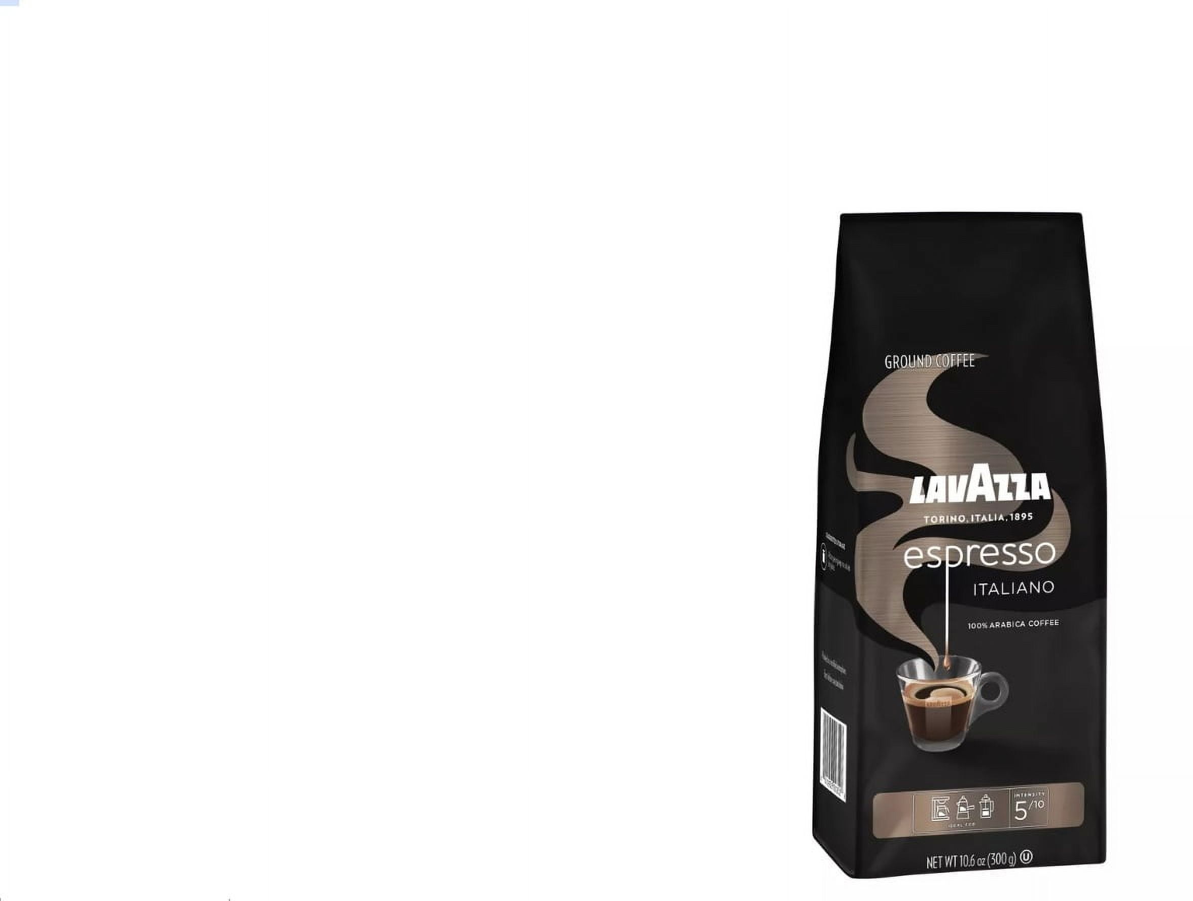 Lavazza Espresso Italiano Ground Coffee, Medium, 10.6 oz, 1 Bag