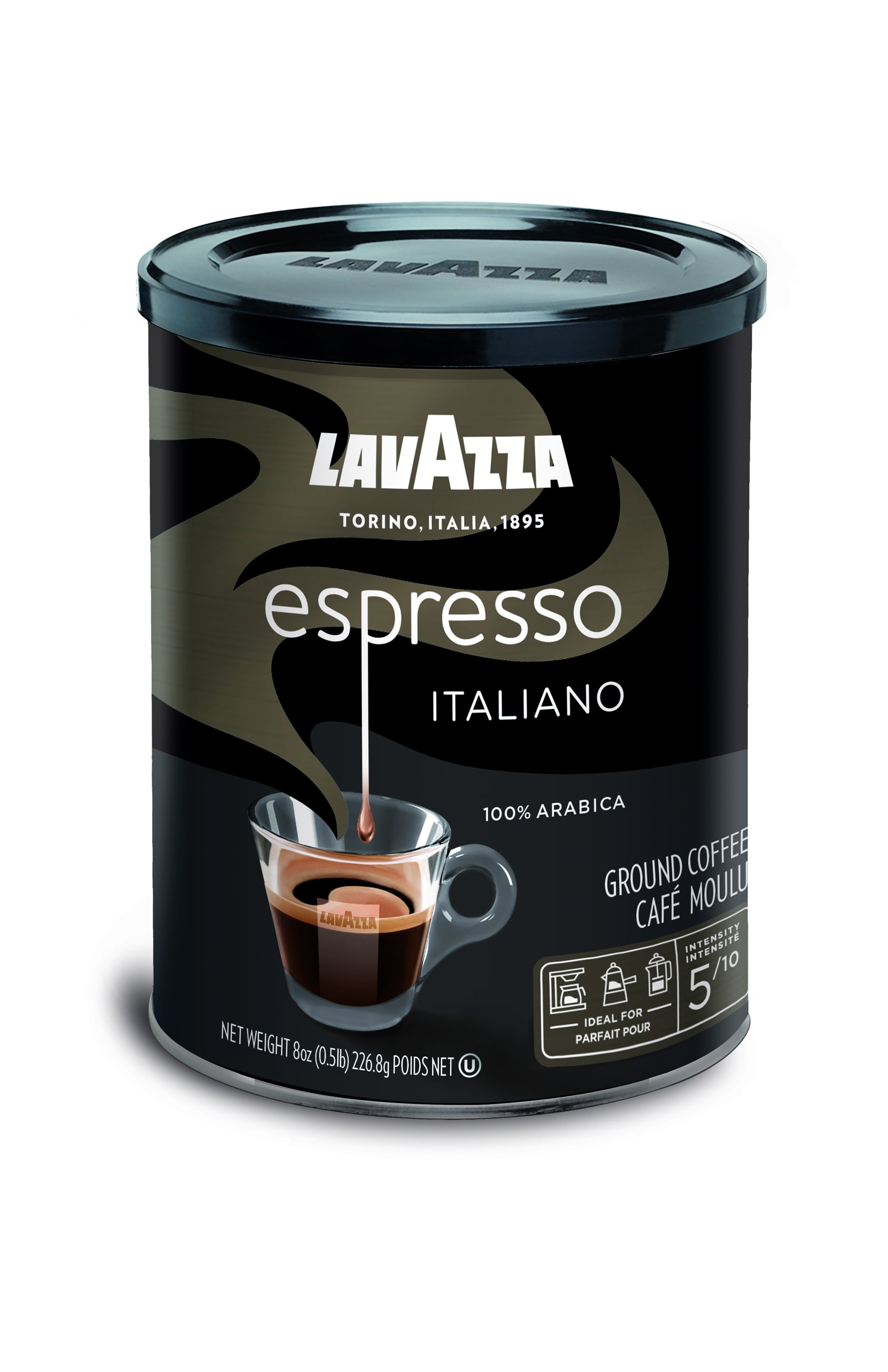 Lavazza Espresso Italiano Ground Coffee Blend, Medium Roast, 8
