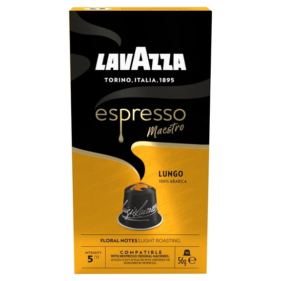 Lavazza Espresso Lungo Coffee Capsules X10 45G, Imported from Britain