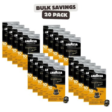 Lavazza Espresso Lungo Light Roast – 60 Nespresso Original Compatible Pods, Kosher