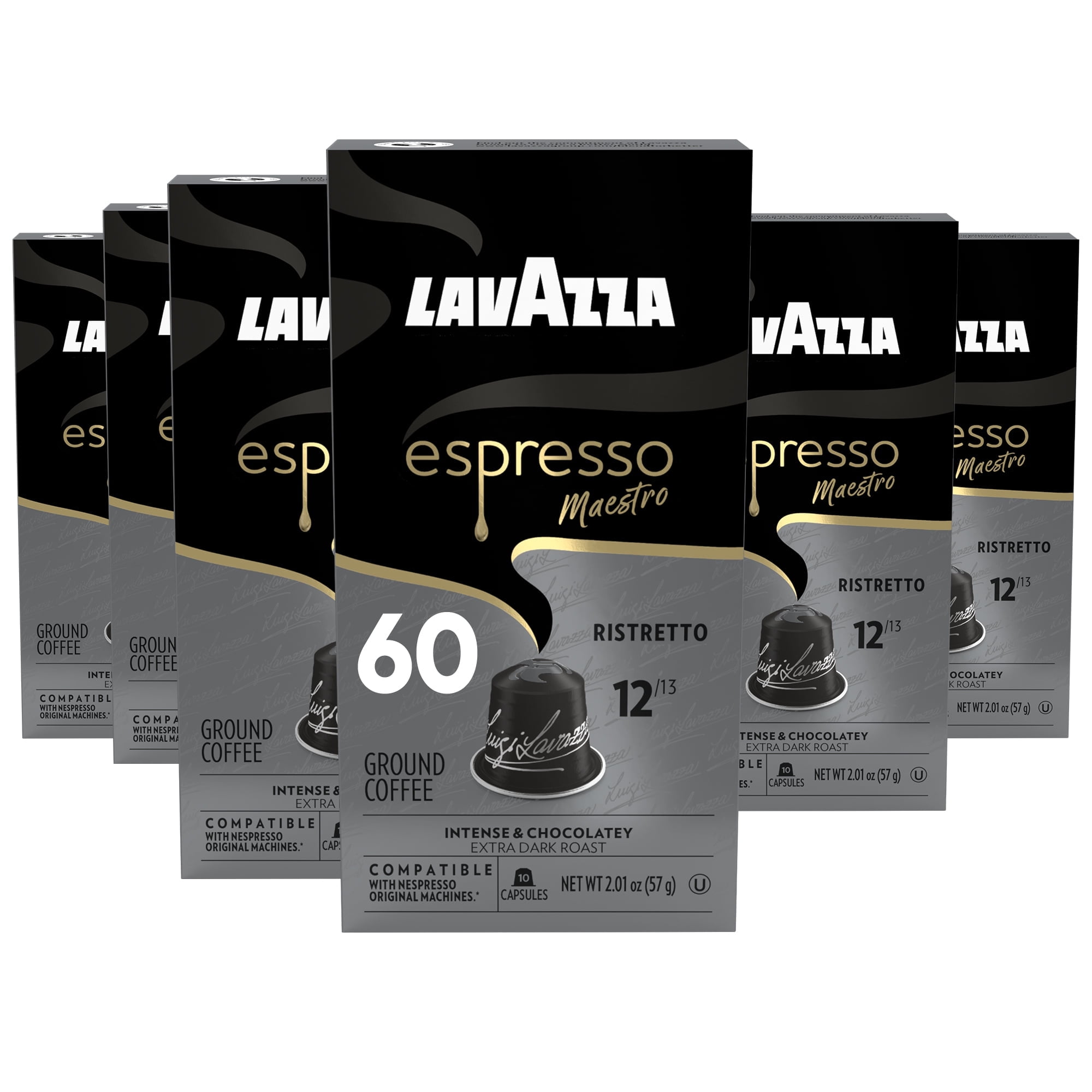 Lavazza Espresso Maestro Ristretto Aluminum Capsules Compatible