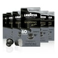 thumbnail image 1 of Lavazza Espresso Ristretto Dark Roast Arabica & Robusta Aluminum Capsules Compatible with Nespresso Original Machines (Pack of 60) ,Value Pack, Intense and full bodied, dark crema, Intensity 12 of 13, 1 of 4