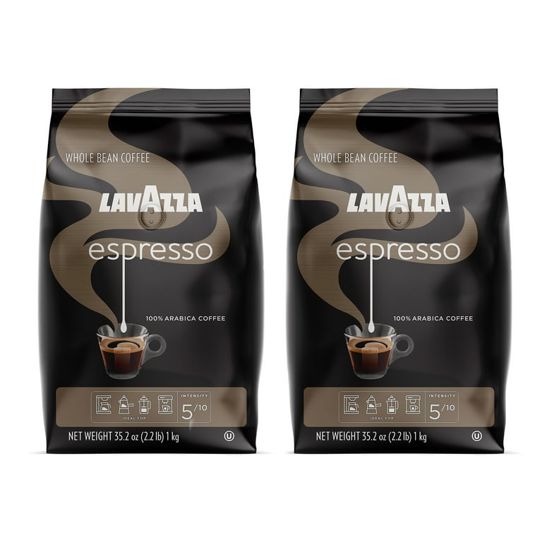 Lavazza Espresso Whole Bean Coffee Blend, Medium Roast, 2.2 Pound Bag  (Packaging May Vary) Premium Quality, Non GMO, 100% Arabica, Rich bodied