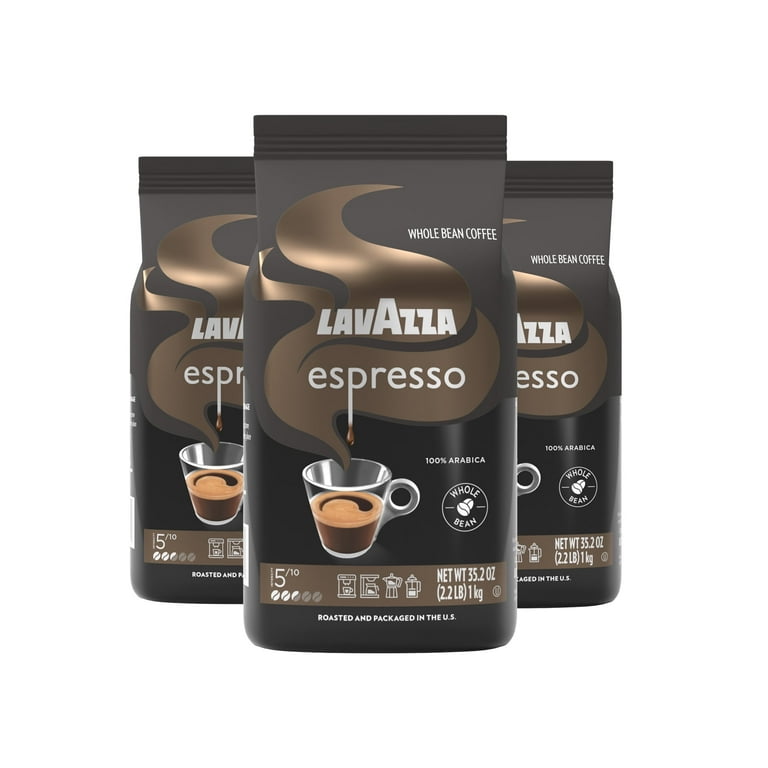 Lavazza Espresso Whole Bean Coffee, Medium Roast, 100% Arabica