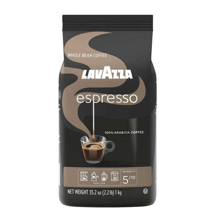 Lavazza Espresso Medium Roast Whole Bean Coffee, Pound Bag