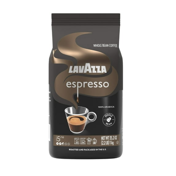 Lavazza Espresso Whole Bean Coffee, Medium Roast, 100% Arabica, 2.2 lb Bag (pack of 1)