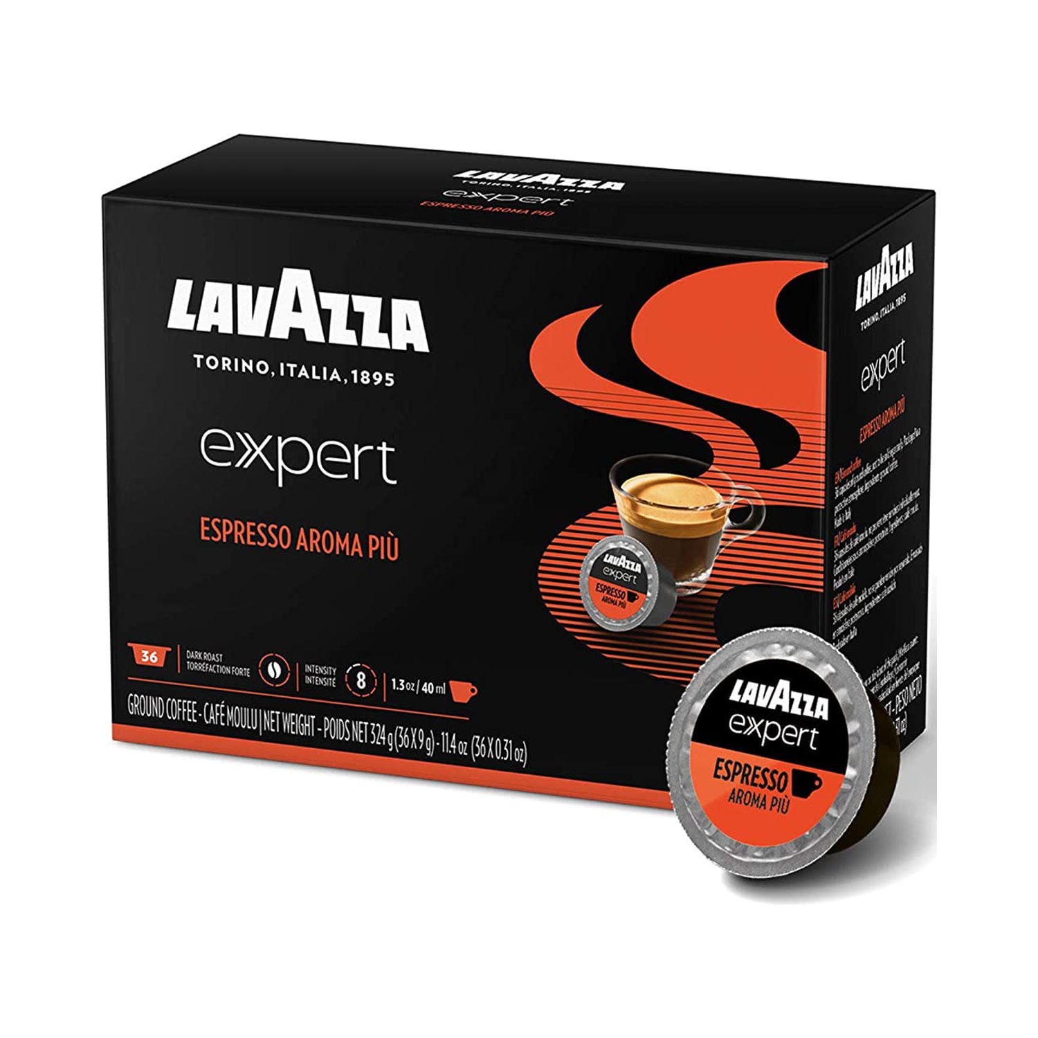 Lavazza Expert Coffee Bundle Classy Plus AllInOne Machine LB 400 + 1 Kit Pack of 36