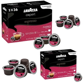 Lavazza Expert Espresso Classico Capsules – 72 Count – Medium Roast Coffee Pods Made with 100% Arabica Beans – Compatible with Lavazza Classy Mini & Classy Plus Machines