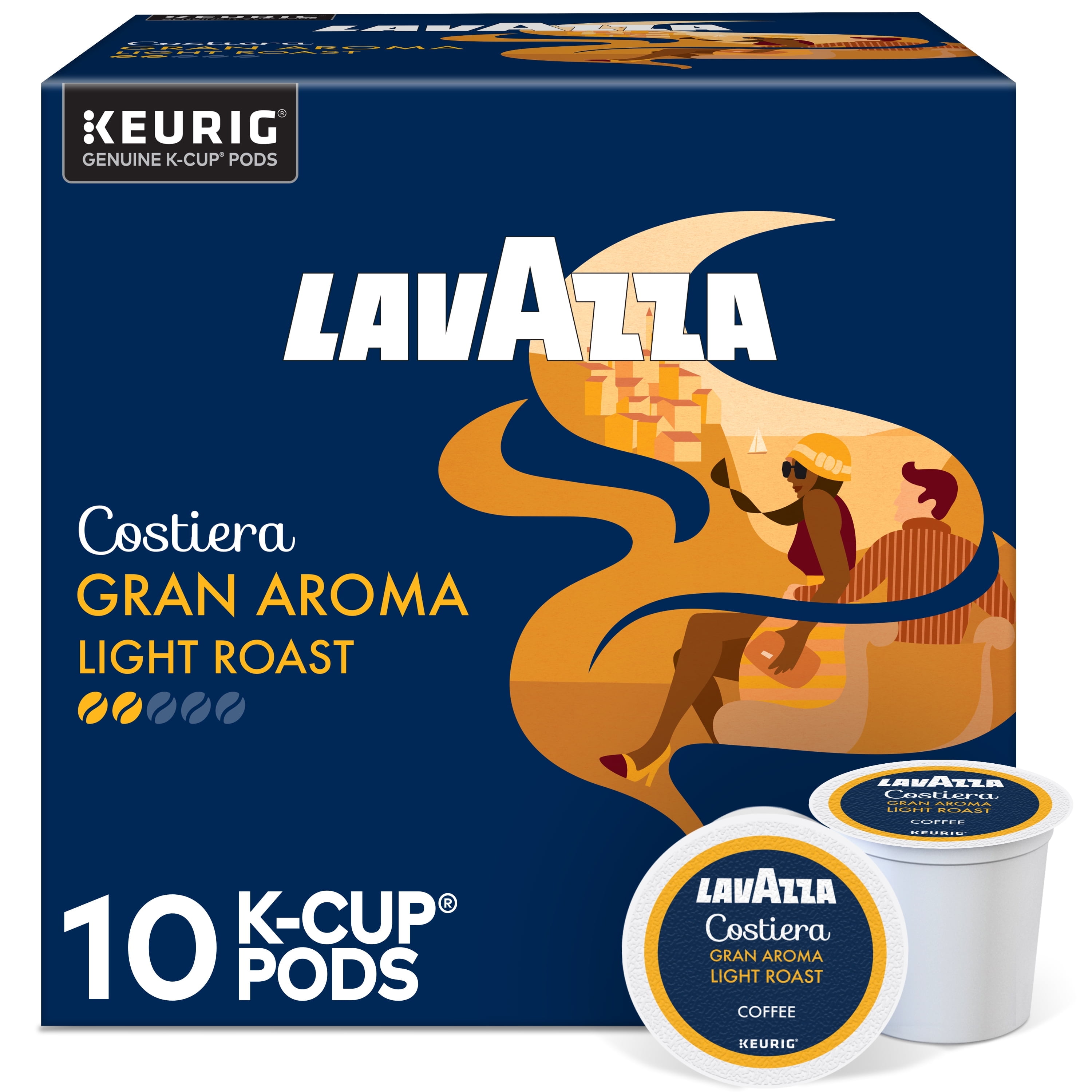 kaaa\❤︎/ Lavazza Costiera Gran Aroma Keurig K-Cup® Pods, Light Roast, 100