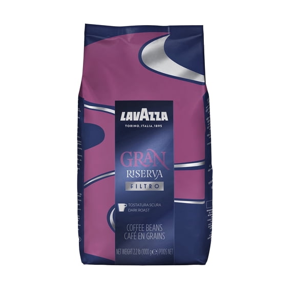 Lavazza Gran Riserva Filtro Whole Bean Coffee, 100% Arabica, 2.2 lb Bag (Pack of 1)