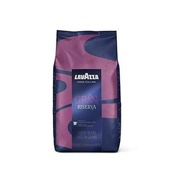Lavazza Gran Riserva Whole Bean Coffee Blend, Dark Espresso Roast, 2.2