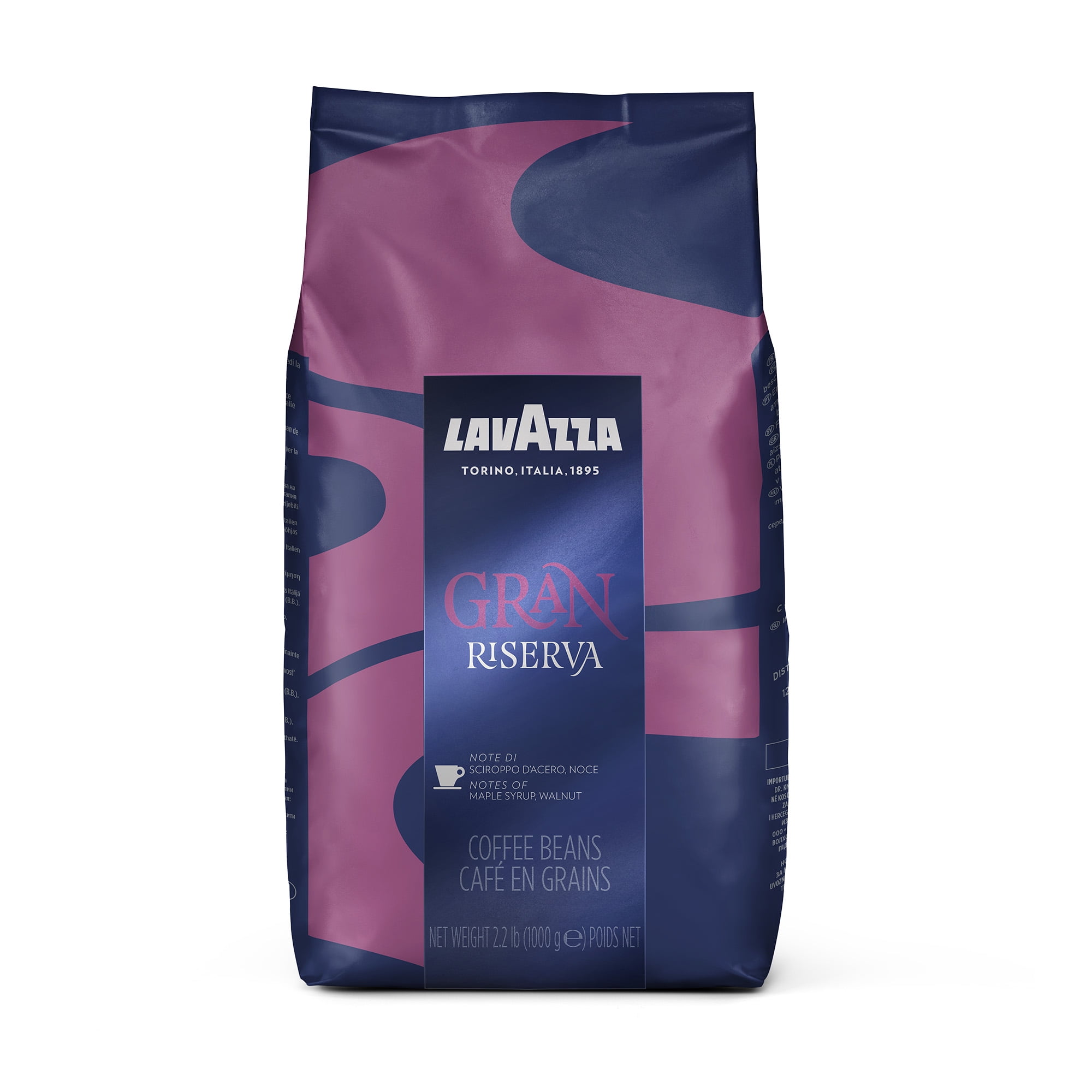 Lavazza Gran Riserva Whole Bean Coffee 2.2 lb Arabica Robusta Blend for ...