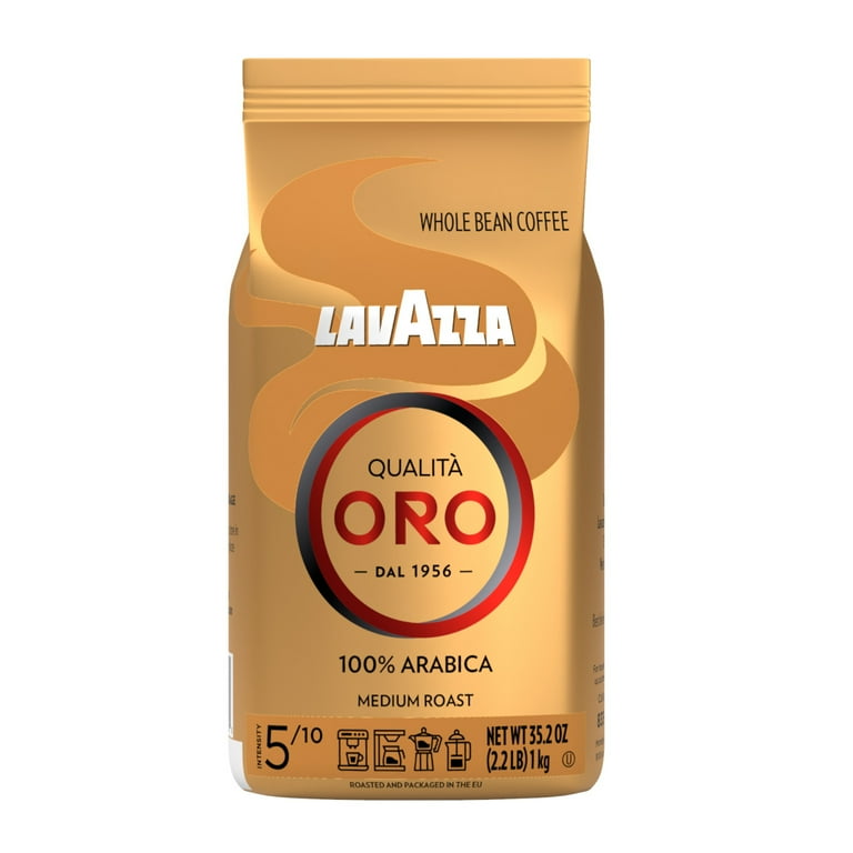 Lavazza Qualità Oro Italian Espresso Blend, 100% Arabica Medium