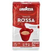 Lavazza Qualità Rossa Ground Coffee, Medium Roast, Arabica and Robusta Blend, 8.8 oz Bag