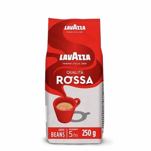 Lavazza Qualita Rossa Coffee Beans 250g, British Import (Pack of 2)