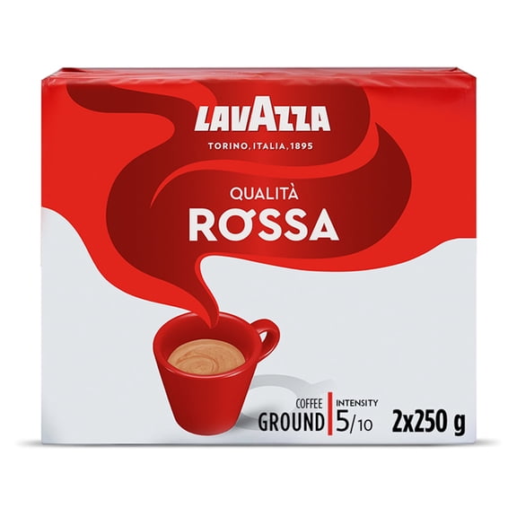 Lavazza Qualita Rossa Ground Coffee 2 X 250G, Imported from Britain
