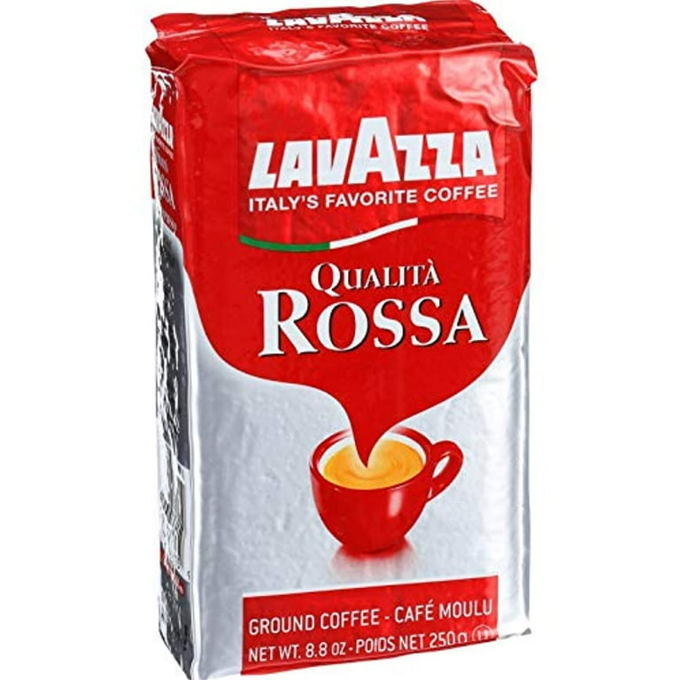 Lavazza Qualita Rossa Ground Coffee Espresso Ounce (Pack Of