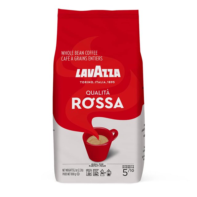 Lavazza Qualita Rossa, Italian Coffee Beans Expresso, 2.2 pound Pack