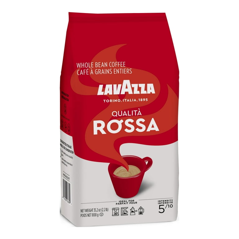 Lavazza Qualita Rossa Whole Bean Coffee, 35.2 Ounce, 2.2 lb Bag