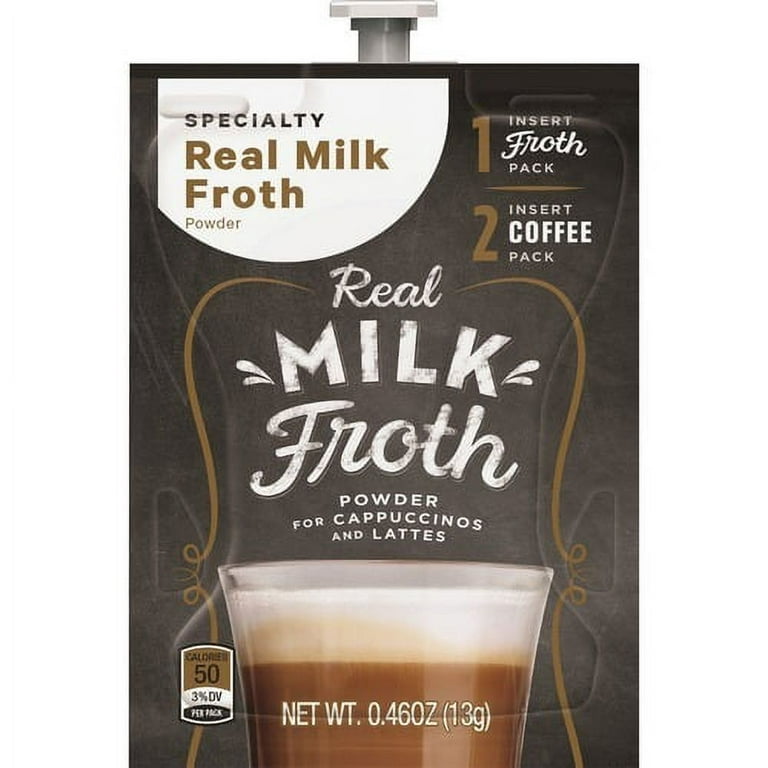 Lavazza Real Milk Froth Powder Freshpack - Latte, Cappuccino Compatible  with Mars Drinks Flavia Brewer - Latte, Cappuccino - 72 / Each 