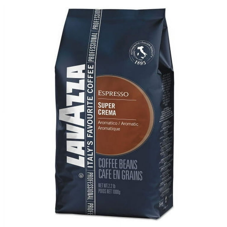 Super Crema Whole Bean Espresso Coffee, 2.2lb Bag, Vacuum-Packed Super Crema Whole Bean Espresso Coffee, 2.2lb Bag, Vacuum-Packed
