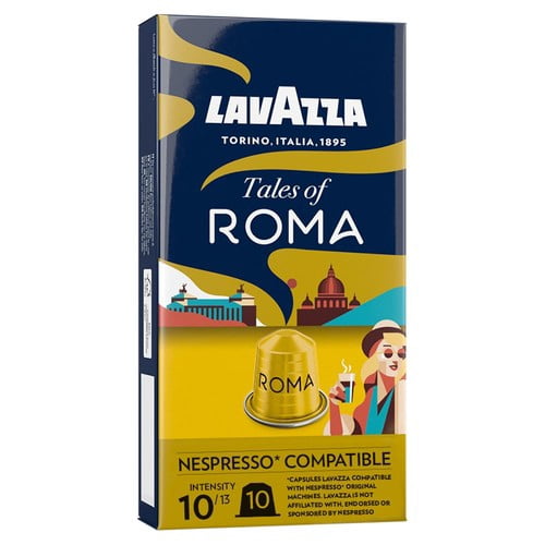 Lavazza Tales of Italy Roma Nespresso Compatible Capsules, 10 pods per pack, British Import (Pack of 3)