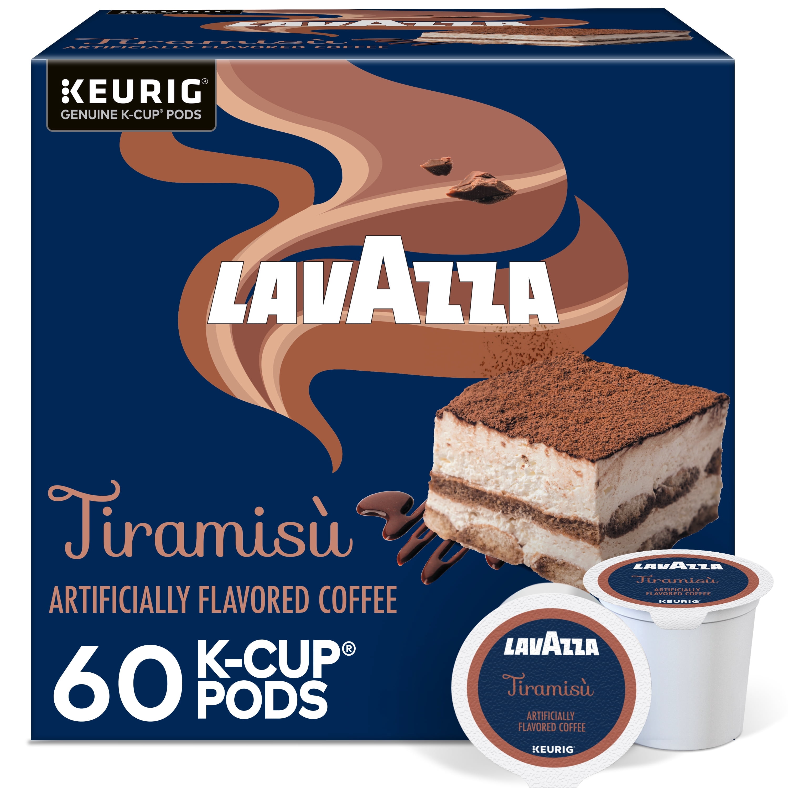 Lavazza, Keurig K-Cup® Pods, Tiramisu, Light-Medium Roast, 60 Pods