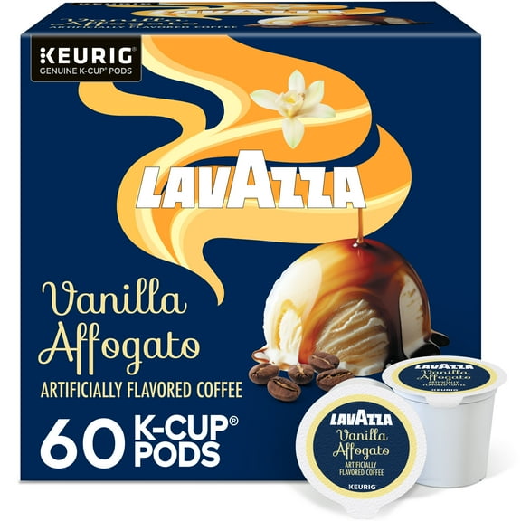 Lavazza Vanilla Affogato Keurig K-Cup Pods, Light-Medium Roast, 100% Arabica (60 Pods)