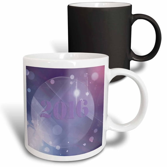 3drose, Lavender 2016 on Bubbles, 11oz Magic Transforming Mug