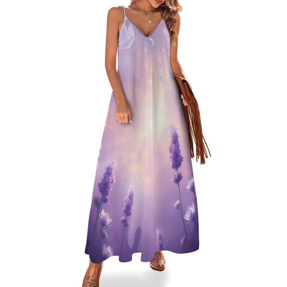 Lavender 2025 Dress Women Outfit Festival Woman Summer Women for Sensual Sleeveless