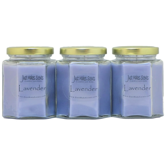 Lavender 3-Pack Soy Candle -Just Makes Scents Candles & Gifts