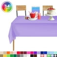 thumbnail image 1 of Lavender 6 Pack Standard Disposable Plastic Party Tablecloth 54 Inch. x 108 Inch. Rectangle Table Cover By Zimpleware, 1 of 6