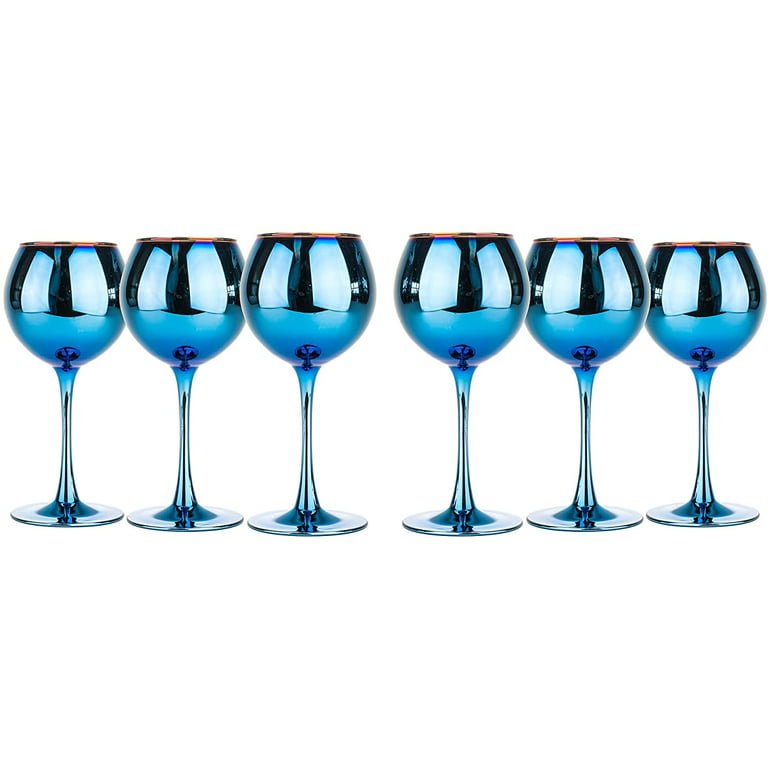 Lavender Amethyst Elegant and Modern Crystal Wine Glasses Set for