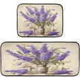 thumbnail image 1 of Lavender Anti Fatigue Mats for Kitchen Floor,Set of 2 Non Skid Washable Waterproof Anti Kitchen Floor Mats for Kitchen Office Laundry Room Bathroom (19"x27"+19"x47") Home Decor, 1 of 7