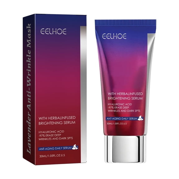 Lavender Anti-Wrinkle Mask with Retinol, Retinaldehyde, Beta-Glucan-Anti-Aging, Firming, Hydrating Face Mask for All Skin Types, Reduces Fine Lines and Wrinkles
