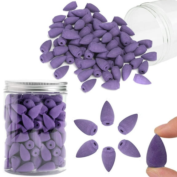 Lavender Backflow Brown Incense Cones, Long Lasting Aroma for Positivity & Pure Air,Wood Powder,Aromatherapy for Stress Relief, Air Purifier & Cleansing, Gift Set - Pack of 100 Cones