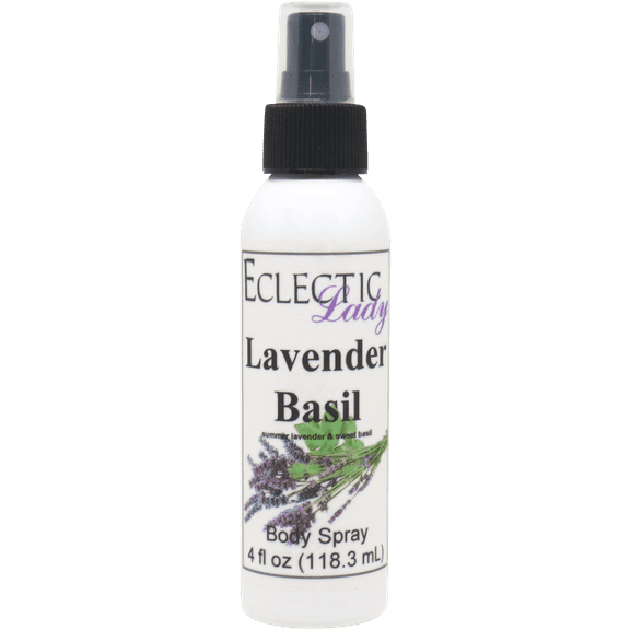 Lavender Basil Body Spray, Eclectic Lady, Hydrating Mist, Unisex, 2 oz