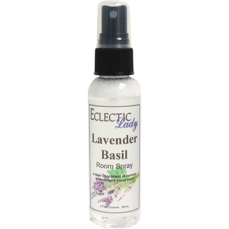 Lavender Basil Room Spray by Eclectic Lady (Double Strength), 4 Ounces, Fragrant Aromatic Room Mist For Home, Room, Office