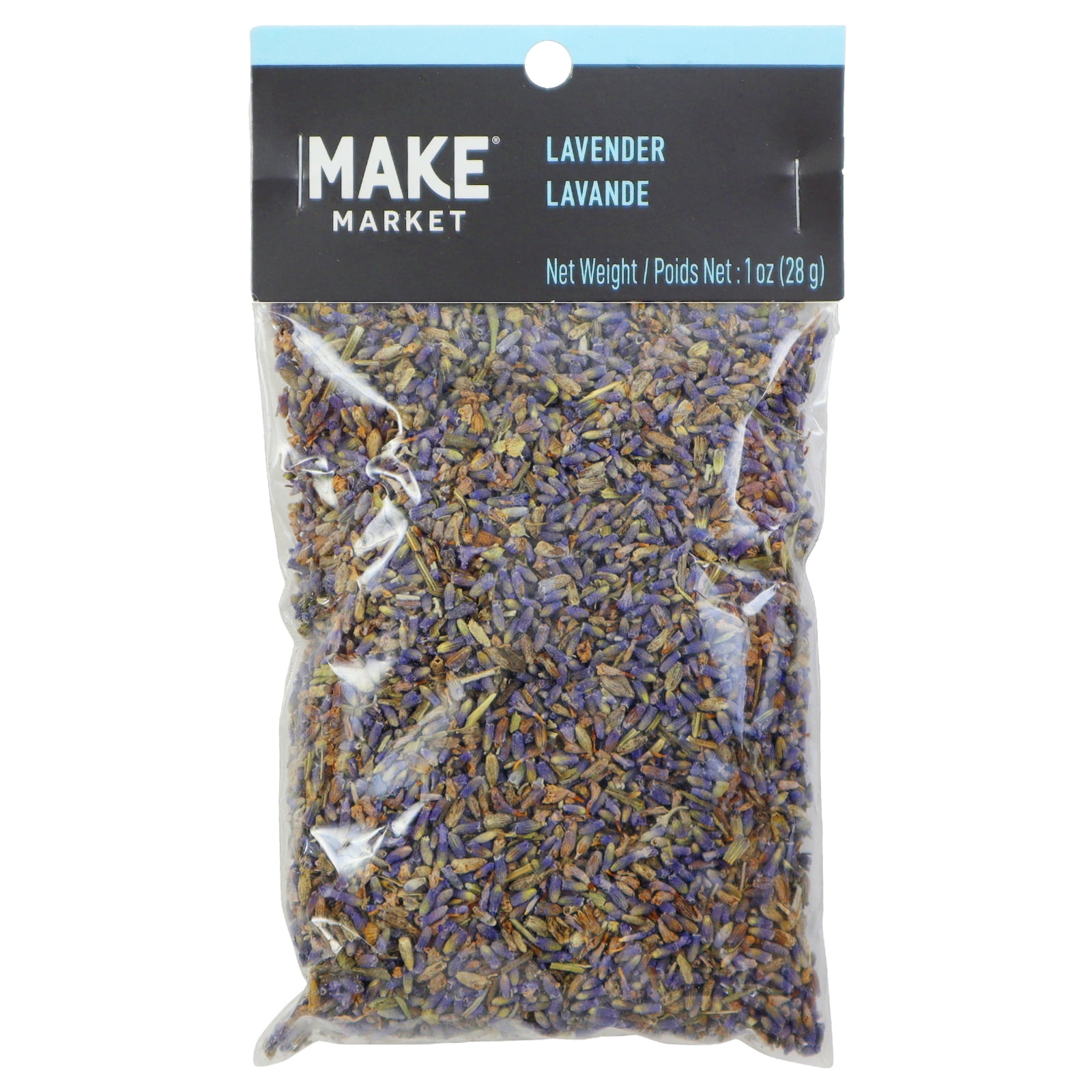 Lavender Bath & Body Base Additive by Make Market – Dried Lavender Petals for DIY Soap Making - Aromatherapy & Crafts - 12 Pack