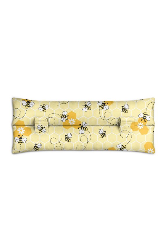 Lavender Bee and Honeycomb Seatbelt Cushion for Women After Surgery - Mastectomy Heart Surgery Recovery Pillow - Soft Floral Support Pad for Car Travel