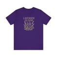 thumbnail image 1 of Lavender Bloom Unisex Tee, Floral Graphic Shirt, Spring Fashion, 1 of 2