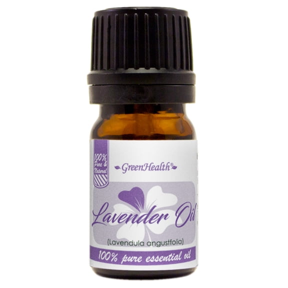 GreenHealth Lavender (Bulgarian) Essential Oil 5 ml Amber Glass Bottle with Euro Dropper