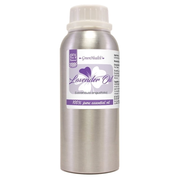 Lavender (Bulgarian) Essential Oil - 8 fl oz - Aluminum Bottle w/ Locking Cap - GreenHealth