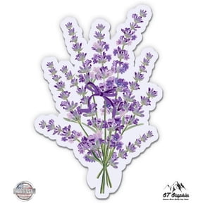 Lavender Bunch - 5" Vinyl Sticker - For Car Laptop I-Pad - Waterproof Decal