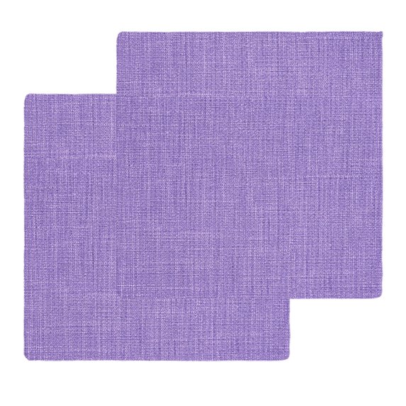 Lavender Burlap Texture Kitchen Dish Towels for Drying Dishes Set of 2, Farmhouse Vintage Lavender Waffle Weave Microfiber Hand Tea Bathroom Towels Quick Dry & Absorbent Towel 12x12